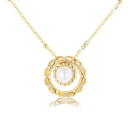 Collier guirlande de perles d'eau douce PN1017