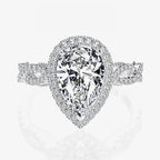 Bague de fiançailles halo 7CT R0936
