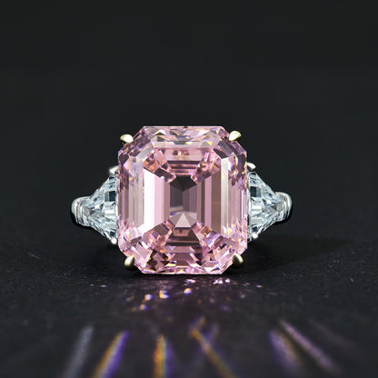 Bague de mariage fluorite morganite R0311