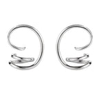 Clous d'oreilles à motif de fil abstrait E1029