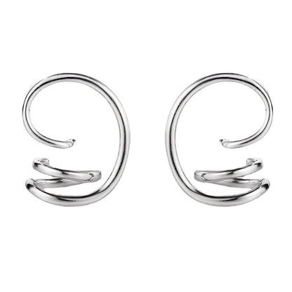 Clous d'oreilles à motif de fil abstrait E1029