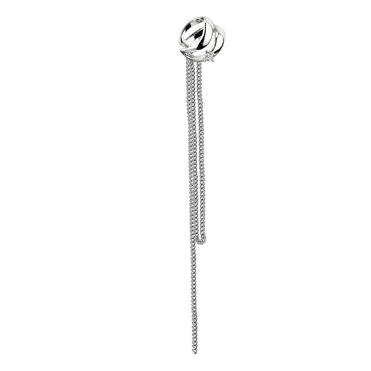 Boucle d'oreille originale à pompon long E1174, 1 pièce