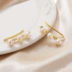 Boucles d'oreilles florales en perles d'eau douce PE1017