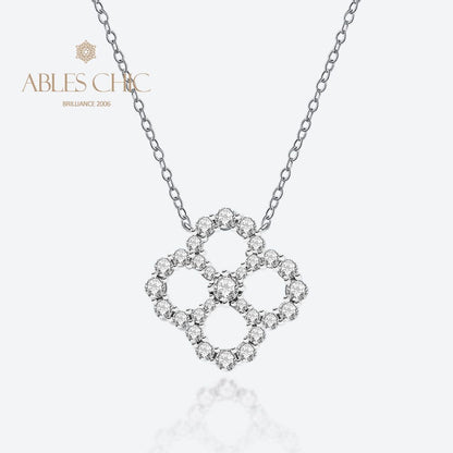 Collier emblématique trèfle celtique P0754