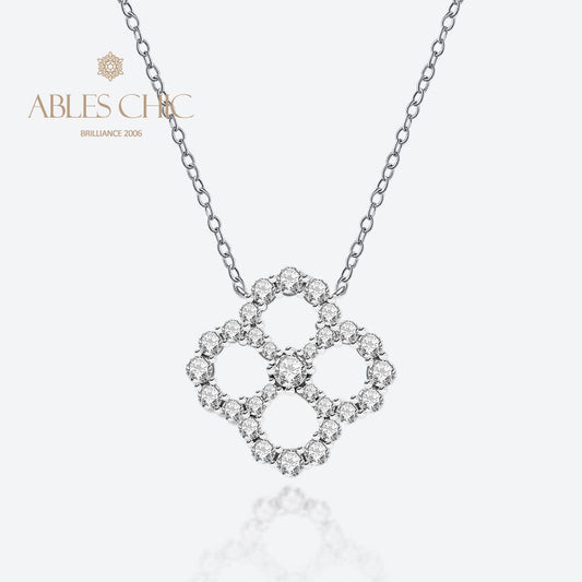 Collier emblématique trèfle celtique P0754