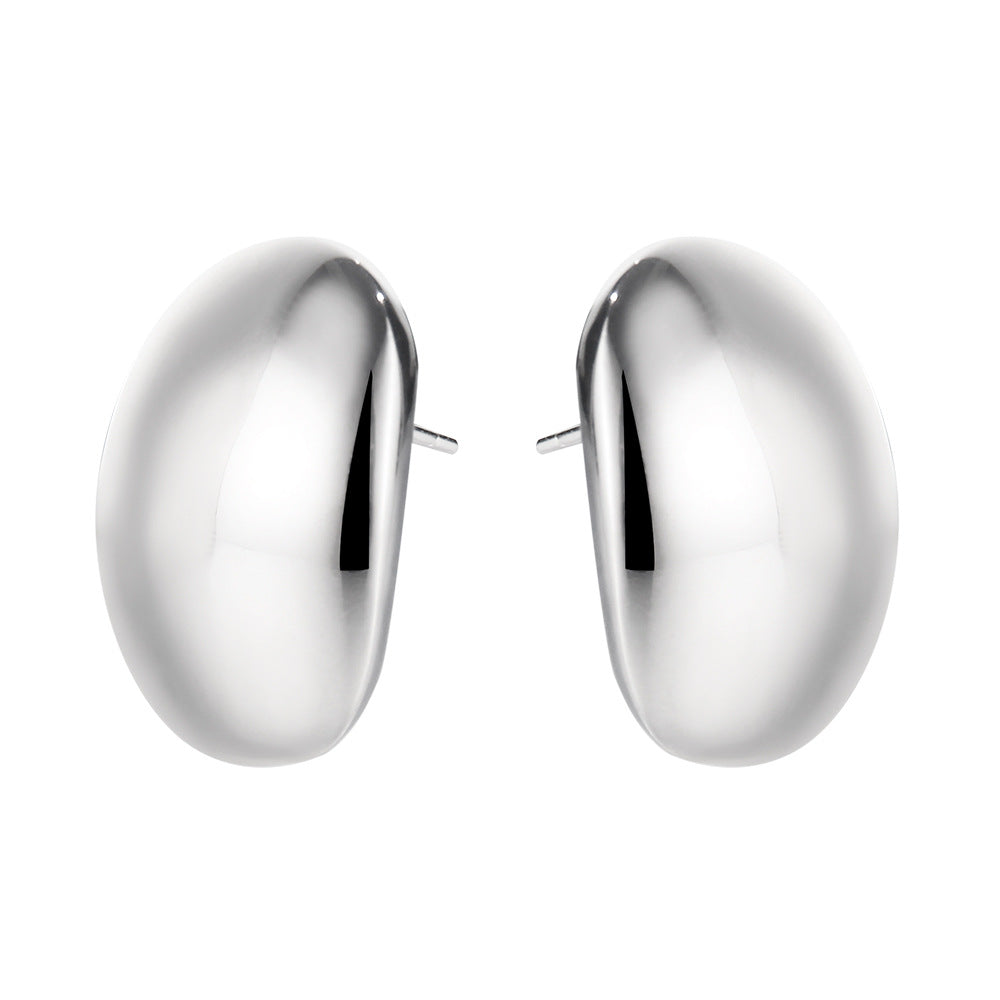 Clous d'oreilles Beanpod polis E1191