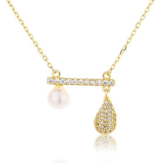 Collier pendant de perles d'eau douce PN1005