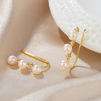 Boucles d'oreilles florales en perles d'eau douce PE1017