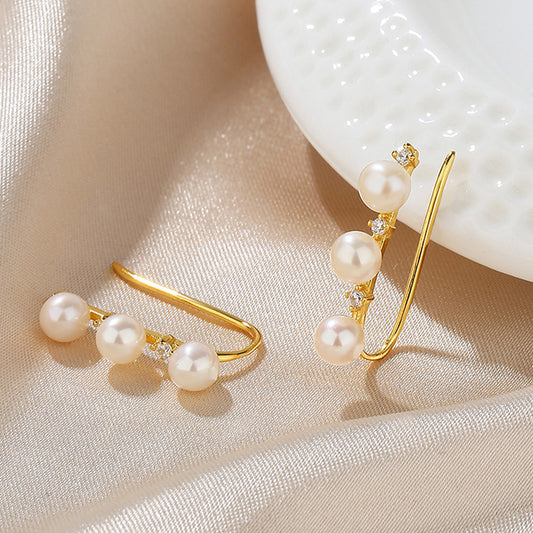 Boucles d'oreilles florales en perles d'eau douce PE1017