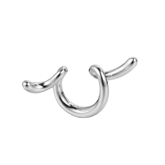 Boucles d'oreilles à clip en fil torsadé E1009 1 pièce