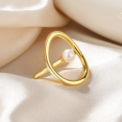 Bague fil de perles d'eau douce RN1025