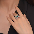 Bague cocktail papillon tourmaline R1262