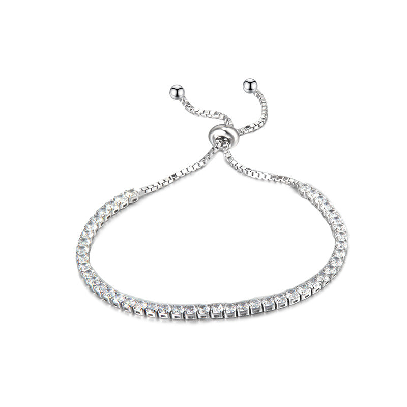Bracelet à chaîne coulissante Bling CZ B1013