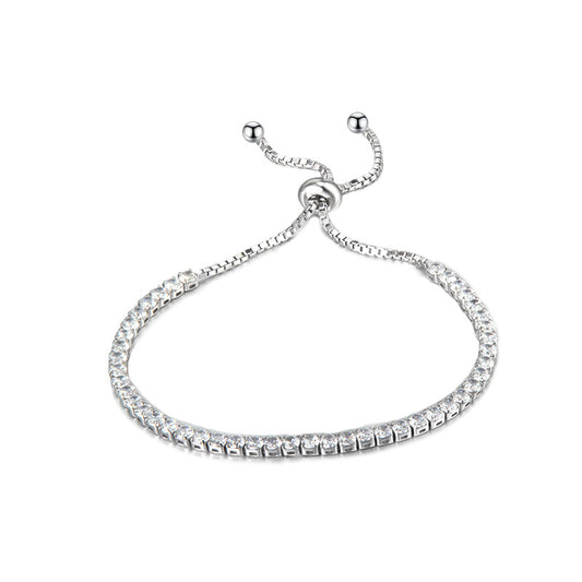 Bracelet à chaîne coulissante Bling CZ B1013