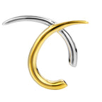 Boucle d'oreille géométrique en fil épais E1027 1 pièce