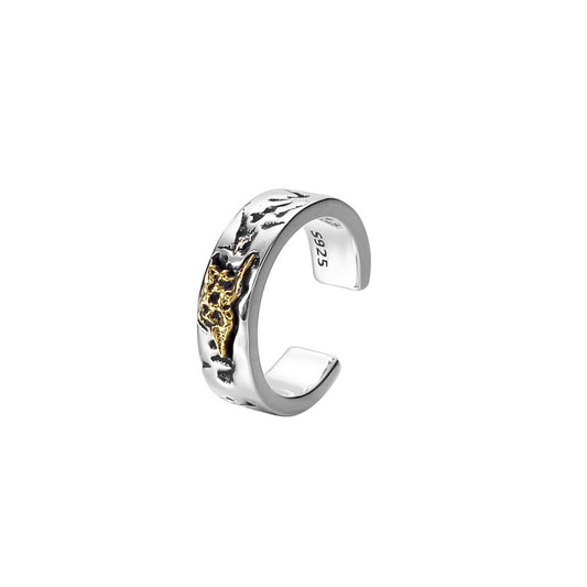 Boucle d'oreille en filigrane doré E1133, 1 pièce