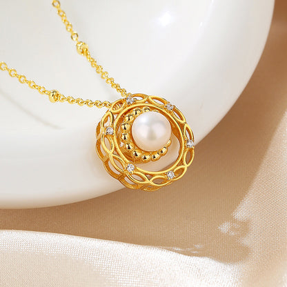 Collier guirlande de perles d'eau douce PN1017