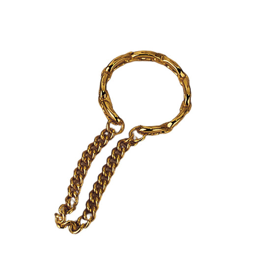 Clips d'Oreilles à Motif Chaîne E1006, 1 Pièce