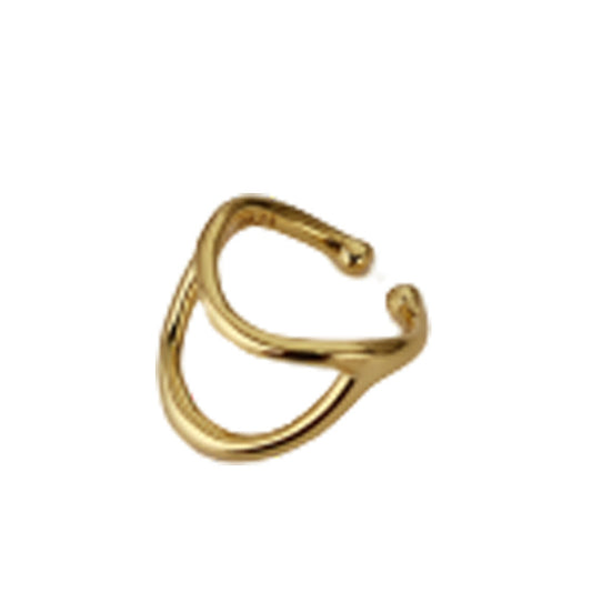 Boucle d'Oreille Clip Filigrane Alien E1092, 1 Pièce