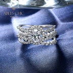 Bague de déclaration diamants 4 brins R1381