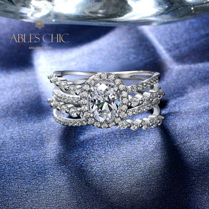 Bague de déclaration diamants 4 brins R1381