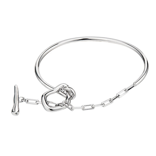 Bracelet barre en T en fil épais B1037