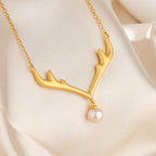 Collier de bois de perles d’eau douce PN1027