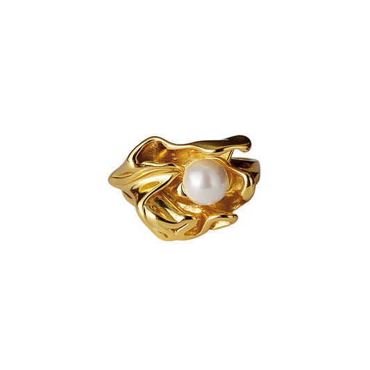 Bague Perle Fleur Impressionniste R1010