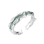 Bague irrégulière en émail R1227