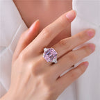 Bague de mariage fluorite morganite R0311