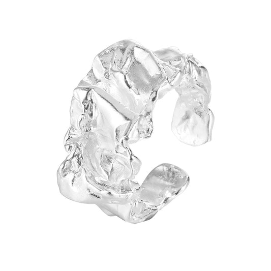 Anneau ouvert motif émietté R1070