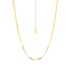 Collier chaîne serpent plate N1020