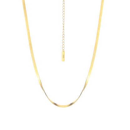 Collier chaîne serpent plate N1020