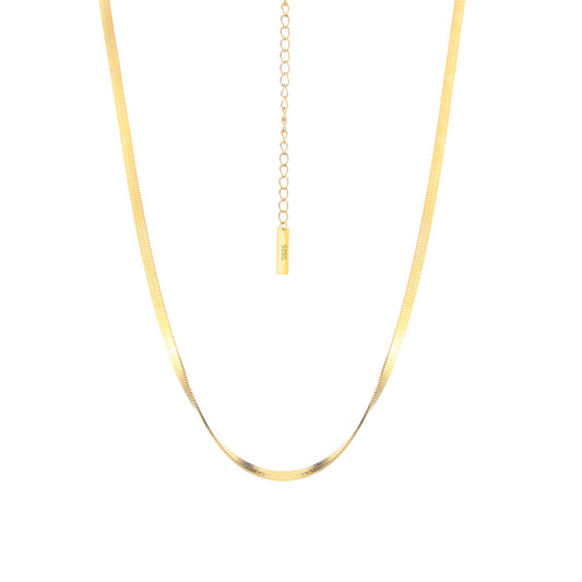 Collier chaîne serpent plate N1020