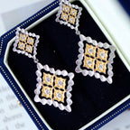 Boucles d'oreilles pendantes ajourées 5856