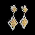 Boucles d'oreilles pendantes ajourées 5856