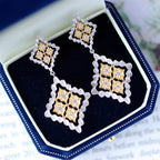 Boucles d'oreilles pendantes ajourées 5856