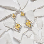 Boucles d'oreilles pendantes ajourées 5856