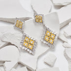 Boucles d'oreilles pendantes ajourées 5856