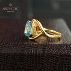 Bague Infini Topaze Bleue 5911