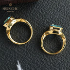 Bague Infini Topaze Bleue 5911