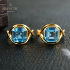 Bague Infini Topaze Bleue 5911