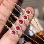 Bracelet chaîne à pierres précieuses Halo 5923