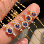 Bracelet chaîne à pierres précieuses Halo 5923