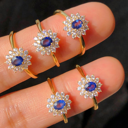 Bague Saphir Floral 5930