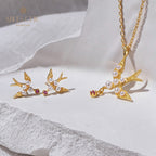Collier d'hirondelle avec accents de perles 5970