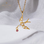 Collier d'hirondelle avec accents de perles 5970