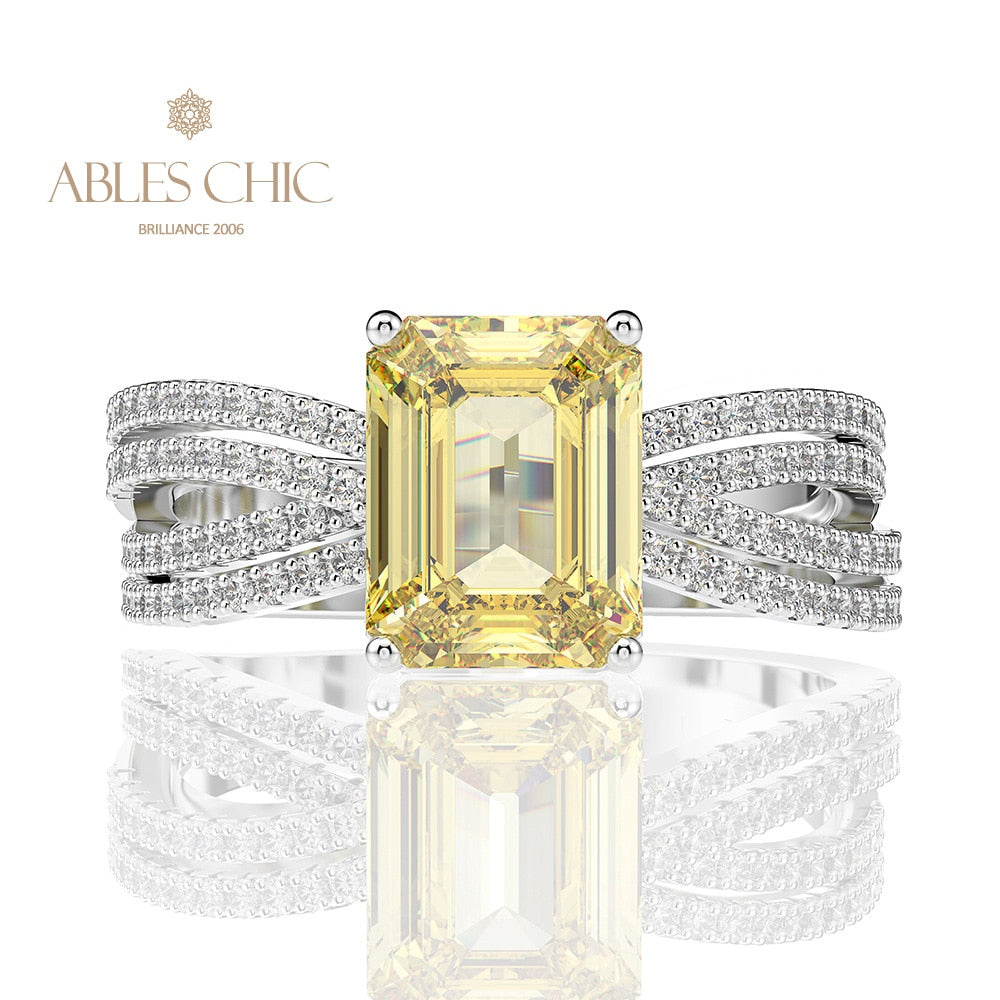 Bague en pierre précieuse citrine 5ct R0885
