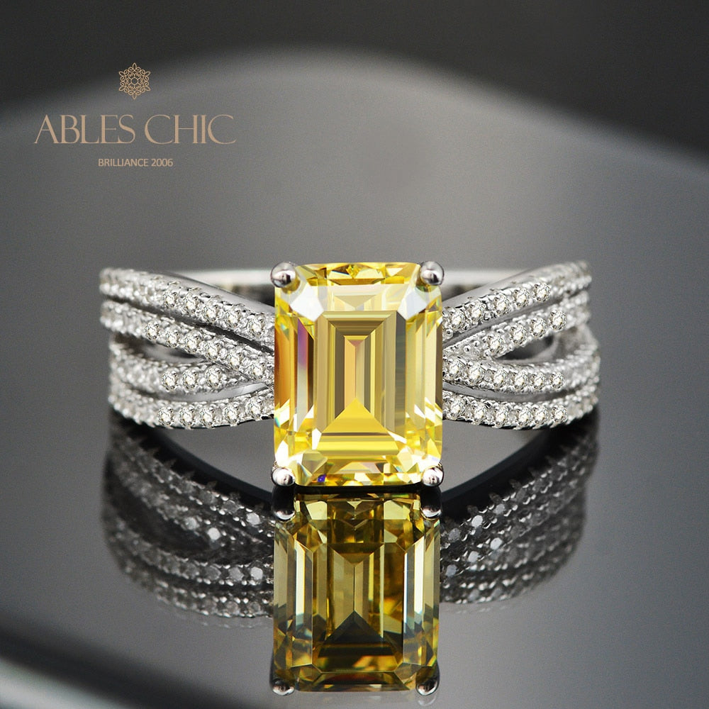 Bague en pierre précieuse citrine 5ct R0885