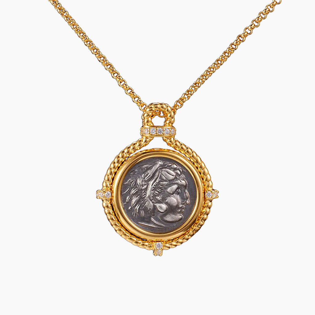 Collier réplique de pièces de monnaie byzantines 6056